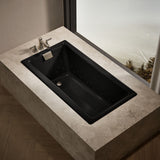 Tea-for-Two® 60" x 32" drop-in Heated BubbleMassage™ air bath