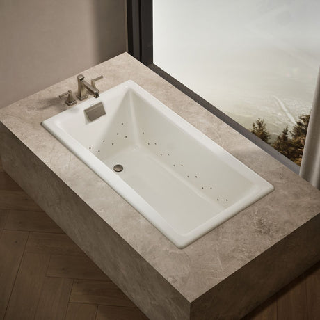 Tea-for-Two® 60" x 32" drop-in Heated BubbleMassage™ air bath