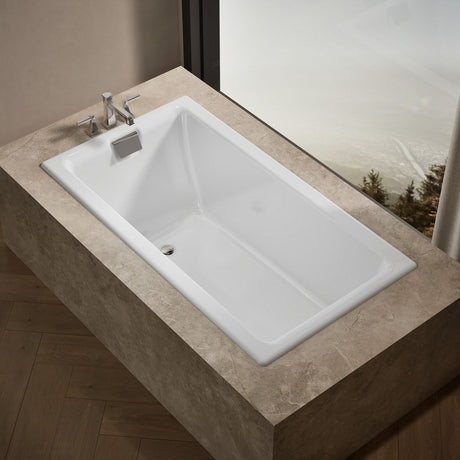 Tea-for-Two® 66" x 36" drop-in/undermount bath