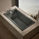 Tea-for-Two® 66" x 36" drop-in/undermount bath