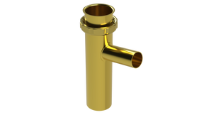 6" 1-1/2" Direct Connect Dishwasher Tailpiece for 3/4" Clamp - 22GA (855-6)