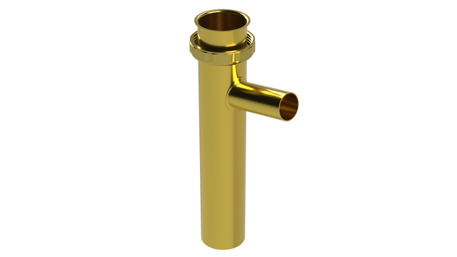 8" 1-1/2" Direct Connect Dishwasher Tailpiece for 3/4" Clamp - 22GA (855-8)