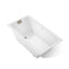 Tea-for-Two® 66" x 36" drop-in Heated BubbleMassage™ air bath