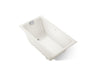 Tea-for-Two® 66" x 36" drop-in Heated BubbleMassage™ air bath