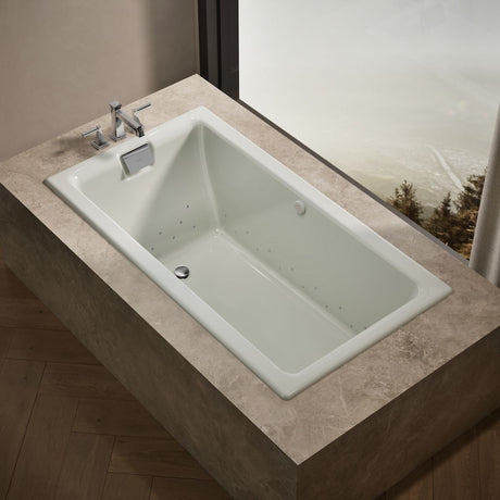 Tea-for-Two® 66" x 36" drop-in Heated BubbleMassage™ air bath