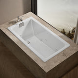Tea-for-Two® 66" x 36" drop-in/undermount whirlpool bath