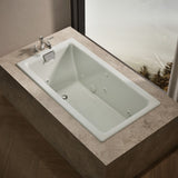 Tea-for-Two® 66" x 36" drop-in/undermount whirlpool bath