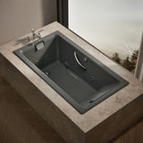 Tea-for-Two® 66" x 36" drop-in whirlpool bath