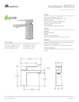 Single-hole lavatory faucet