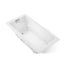 Tea-for-Two® 71-3/4" x 36" drop-in/undermount whirlpool bath