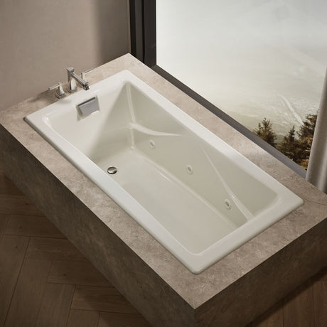 Tea-for-Two® 71-3/4" x 36" drop-in/undermount whirlpool bath
