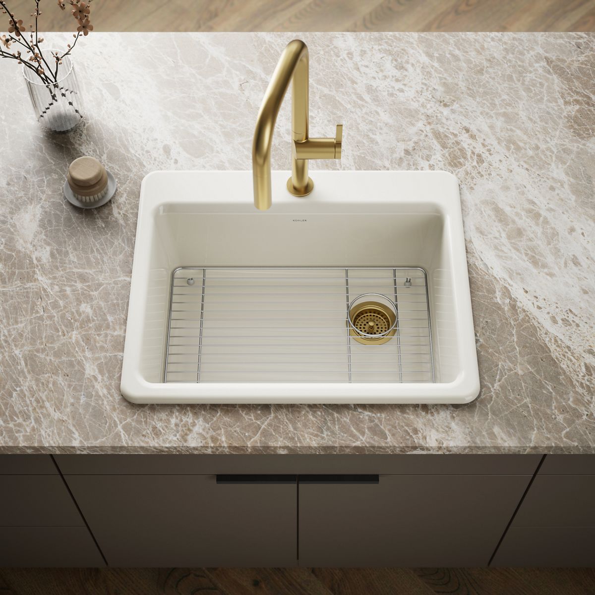 Riverby® 27" top-mount single-bowl kitchen sink
