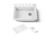 Riverby® 27" undermount single-bowl workstation kitchen sink