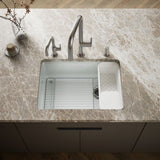 Riverby® 27" undermount single-bowl workstation kitchen sink