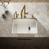 Riverby® 27" undermount single-bowl workstation kitchen sink