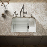 Riverby® 27" undermount single-bowl workstation kitchen sink