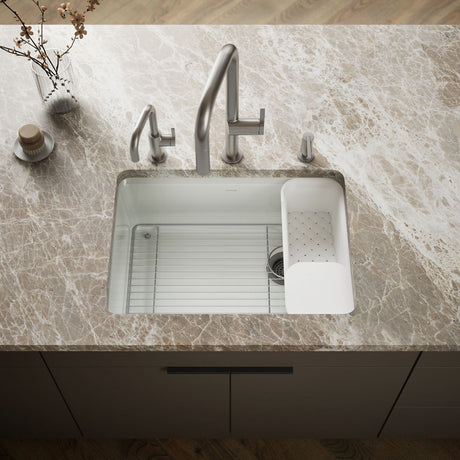 Riverby® 27" undermount single-bowl workstation kitchen sink