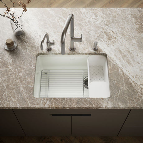 Riverby® 27" undermount single-bowl workstation kitchen sink