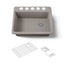 Riverby® 27" undermount single-bowl workstation kitchen sink