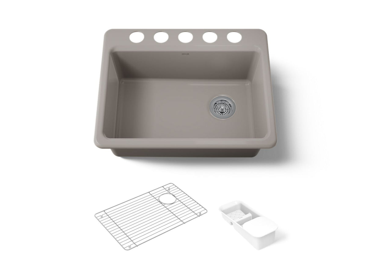 Riverby® 27" undermount single-bowl workstation kitchen sink