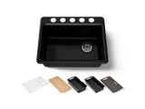 Riverby® 27" undermount single-bowl workstation kitchen sink