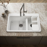 Riverby® 33" top-mount double-bowl workstation kitchen sink