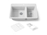 Riverby® 33" top-mount double-bowl workstation kitchen sink