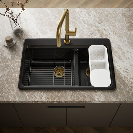 Riverby® 33" top-mount double-bowl workstation kitchen sink