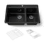 Riverby® 33" top-mount double-bowl workstation kitchen sink
