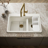 Riverby® 33" top-mount double-bowl workstation kitchen sink