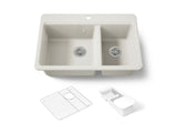 Riverby® 33" top-mount double-bowl workstation kitchen sink