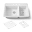 Riverby® 33" top-mount double-bowl kitchen sink