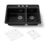 Riverby® 33" top-mount double-bowl kitchen sink