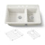 Riverby® 33" top-mount double-bowl kitchen sink