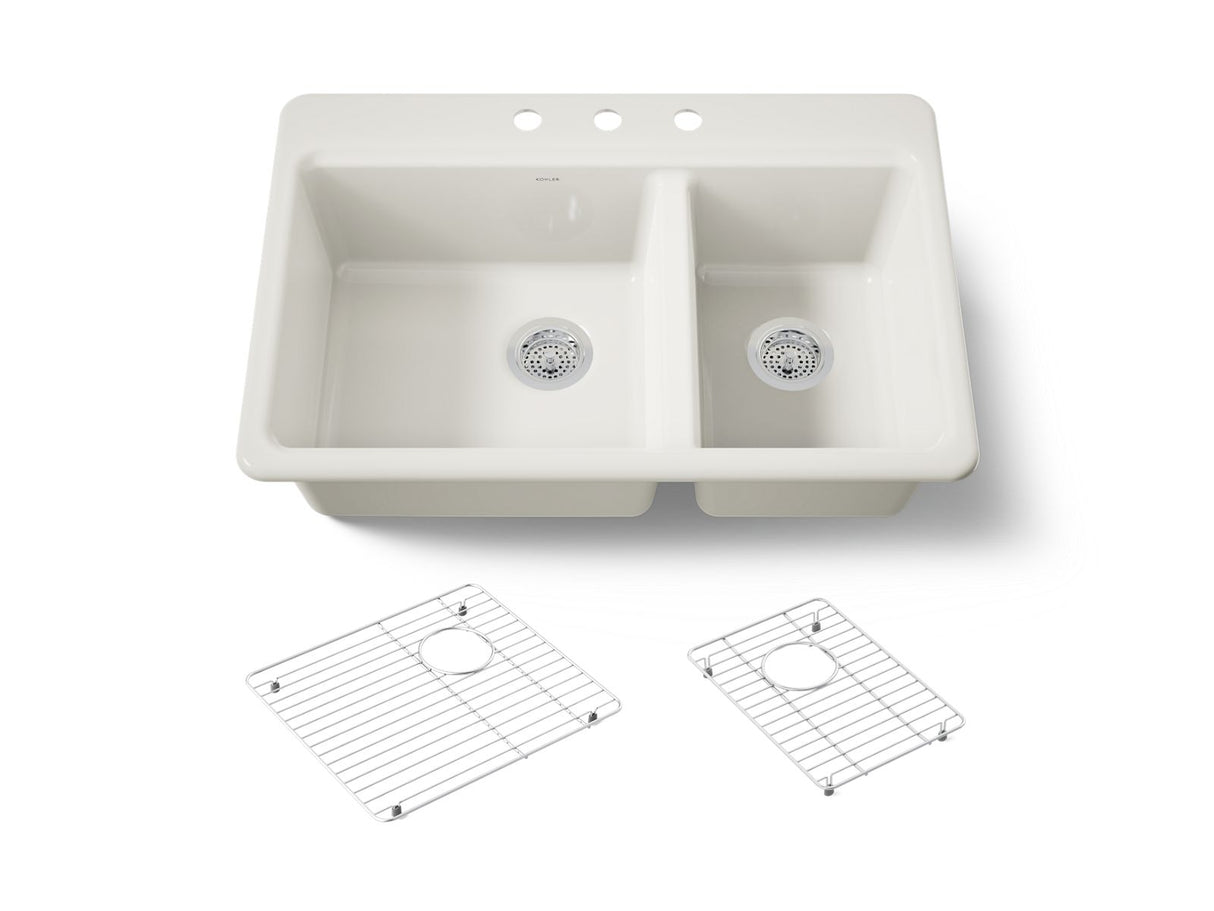 Riverby® 33" top-mount double-bowl kitchen sink