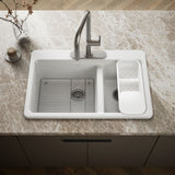 Riverby® 33" top-mount double-bowl workstation kitchen sink