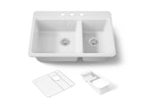 Riverby® 33" top-mount double-bowl workstation kitchen sink