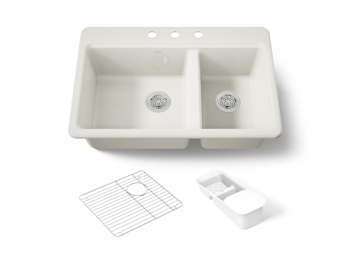 Riverby® 33" top-mount double-bowl workstation kitchen sink