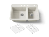 Riverby® 33" top-mount double-bowl kitchen sink