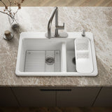 Riverby® 33" top-mount double-bowl workstation kitchen sink