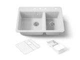 Riverby® 33" top-mount double-bowl workstation kitchen sink
