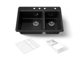 Riverby® 33" top-mount double-bowl workstation kitchen sink