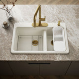 Riverby® 33" top-mount double-bowl workstation kitchen sink