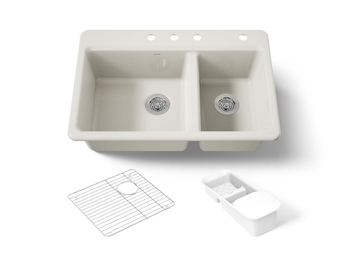 Riverby® 33" top-mount double-bowl workstation kitchen sink