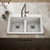 Riverby® 33" top-mount double-bowl kitchen sink
