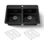 Riverby® 33" top-mount double-bowl kitchen sink