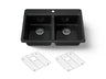 Riverby® 33" top-mount double-bowl kitchen sink