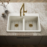 Riverby® 33" top-mount double-bowl kitchen sink