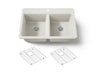 Riverby® 33" top-mount double-bowl kitchen sink