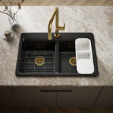 Riverby® 33" top-mount double-bowl workstation kitchen sink